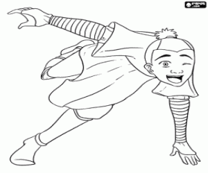 Sokka, a friend of Aang coloring page