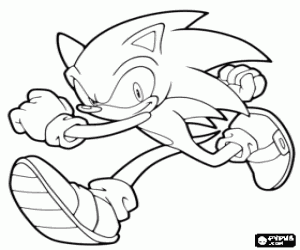Sonic, Sega's mascot coloring page