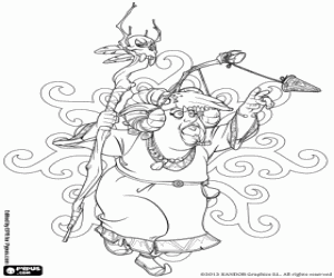 The sorcerer Melquiades coloring page