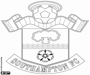 Southampton FC emblem coloring page