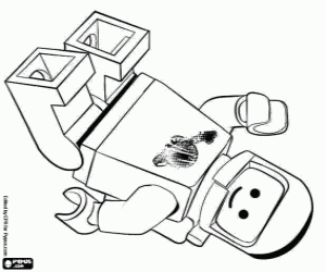 Spaceman Benny of the Lego movie coloring page