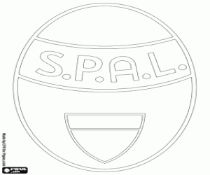 SPAL of Ferrara badge coloring page