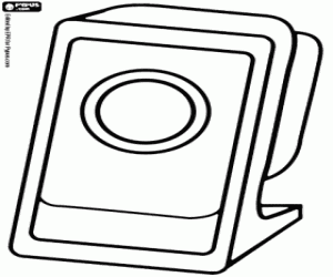 Speaker for the computer coloring page