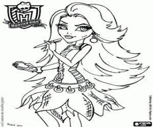 Spectra Vondergeist, Monster High coloring page