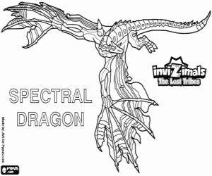 Spectral Dragon, Invizimals TLT coloring page