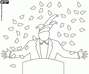 The speech of Carnival's beginning coloring page