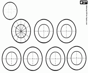 A sphere, a volume coloring page