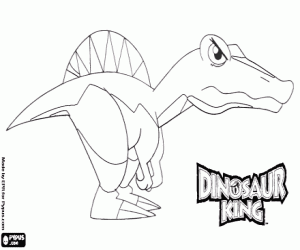 Spiny, the dinosaur of Zander coloring page