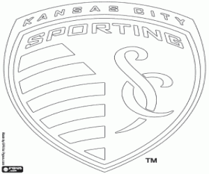 Sporting Kansas City badge coloring page
