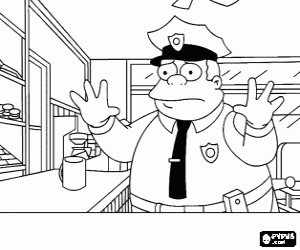 Springfield police chief coloring page