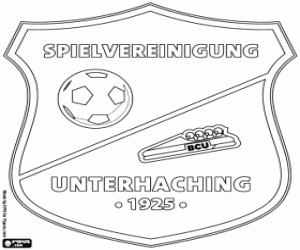 SpVgg Unterhaching emblem coloring page
