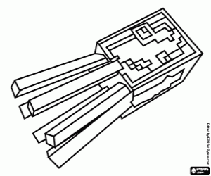 The squid of Minecraft, Squid coloring page