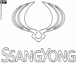 SsangYong logo coloring page