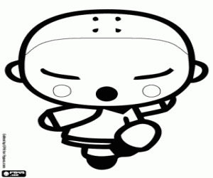 Ssoso, a Pucca character coloring page