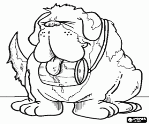 Dogs Coloring Pages Book Printable Color St Bernard Rescue Dog