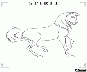 Stallion of the Cimarron, Spirit coloring page