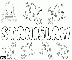 Stanisław, variant of Stanislav coloring page