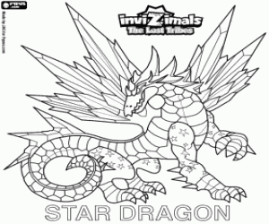 Star Dragon, Invizimals Lost Tribes coloring page