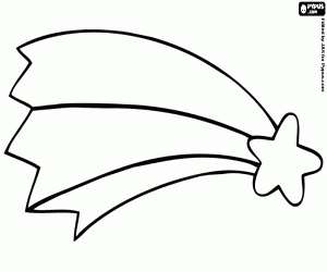 Star, an ornament for Nativity scene coloring page
