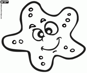 Starfish coloring page