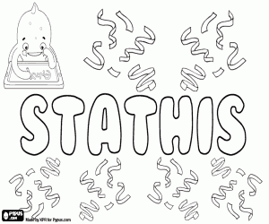 Stathis, variant of Efstathios coloring page