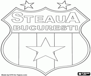 Steaua Bucharest emblem coloring page