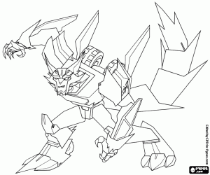 Steeljaw, new leader of the Decepticons coloring page