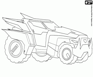 Steeljaw in vehicle mode coloring page