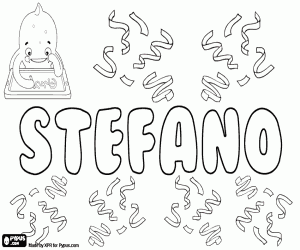 Stefano, variant of Stefanio coloring page