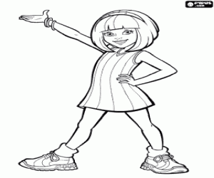 Stephanie from LazyTown coloring page