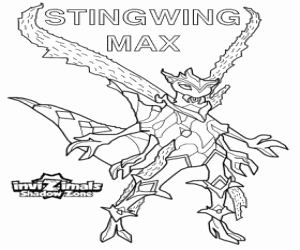 Stingwing Max,Invizimals Shadow Zone coloring page