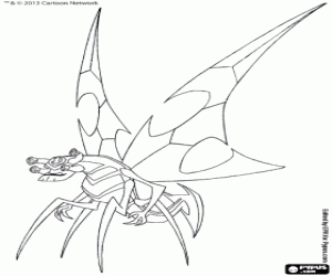 Stinkfly from Ben 10 Omniverse coloring page