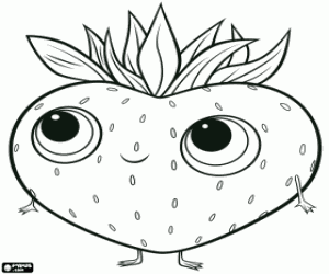 The strawberry Barry coloring page