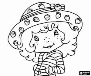 Strawberry Shortcake doll coloring page