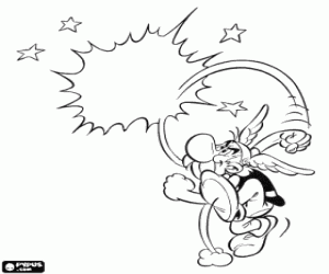 The strength of Asterix the Gaul coloring page