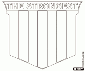 The Strongest logo coloring page