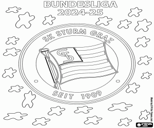 Sturm Graz, Bundesliga 2024-2025 coloring page