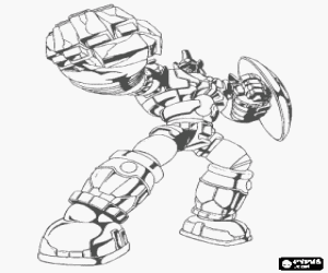 Subterra Gorem, Julie's Bakugan coloring page