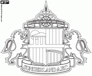 Sunderland logo coloring page