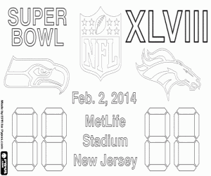 Super Bowl 2014, New Jersey coloring page