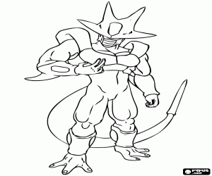 Super Cooler, powerful alien coloring page