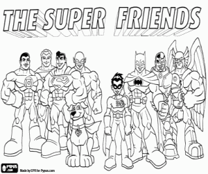 Super Friends coloring page
