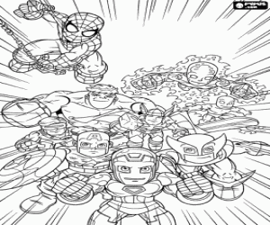 Super Hero Squad, Marvel coloring page