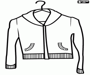 A sweatshirt for women coloring page
