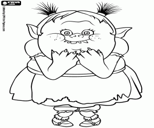 The sweet Bridget coloring page