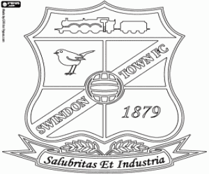 Swindon Town FC logo coloring page