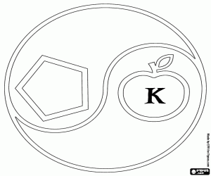 The symbol of the Sacred Chaos coloring page