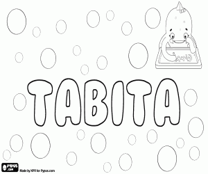 Tabita, variant of Tabitha coloring page