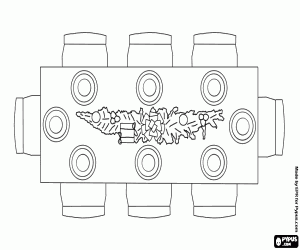The table ready for Christmas coloring page