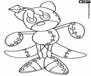 Tails Doll, a character from Sonic coloring page